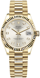 Rolex Datejust 31 Srebrny/18 karatowe żółte złoto Ø31 mm 278278-0034