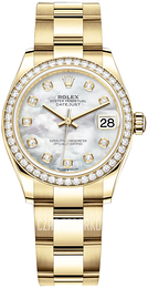 Rolex Datejust 31 Biały/18 karatowe żółte złoto Ø31 mm 278288RBR-0013