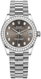 Rolex Datejust 31 Szary/18 karatowe białe złoto Ø31 mm 278289RBR-0006