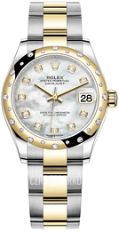 Rolex Datejust 31 Biały/18 karatowe żółte złoto Ø31 mm 278343RBR-0027