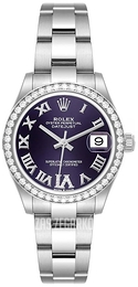 Rolex Datejust 31 Purpurowy/Stal Ø31 mm 278384RBR-0029