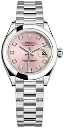 Rolex Lady-Datejust 28 Różowy/Platyna Ø28 mm 279166-0005