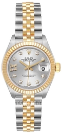 Rolex Lady-Datejust 28 Srebrny/18 karatowe żółte złoto Ø28 mm 279173-0003