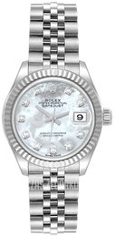 Rolex Lady-Datejust 28 Biały/Stal Ø28 mm 279174-0009