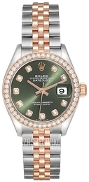 Rolex Lady-Datejust 28 Zielony/Stal Ø28 mm 279381RBR-0007