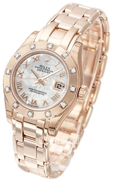 Rolex Pearlmaster 29 Biały/18 karatowe różowe złoto Ø29 mm 80315-3