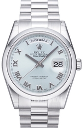 Rolex Day-Date Srebrny/Platyna Ø36 mm 118206-0035