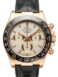 Rolex Daytona Kremowy/Skóra Ø40 mm 116515 LB