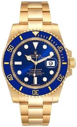 Rolex Submariner Niebieski/18 karatowe żółte złoto Ø40 mm 116618LB-0003