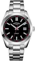 Rotary Henley Czarny/Stal Ø40 mm GB05180/04