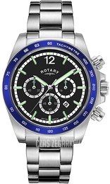Rotary Henley Czarny/Stal Ø41 mm GB05440/72