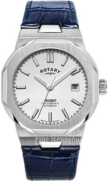 Rotary Regent Srebrny/Skóra Ø40 mm GS05410/02