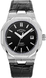 Rotary Regent Czarny/Skóra Ø40 mm GS05410/04