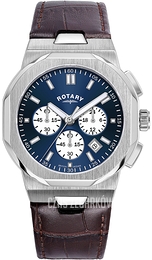 Rotary Regent Niebieski/Skóra Ø41 mm GS05450/05