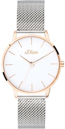 S.Oliver Other Biały/Stal Ø34 mm SO-3701-MQ