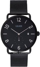 S.Oliver Other Czarny/Stal Ø41 mm SO-3717-MQ