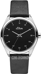 S.Oliver Other Czarny/Skóra Ø36 mm SO-3731-LQ