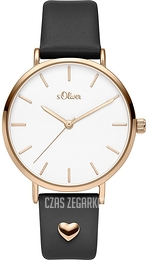 S.Oliver Other Biały/Skóra Ø37 mm SO-3746-LQ