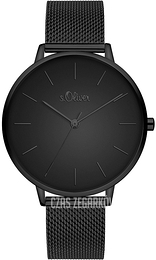 S.Oliver Other Czarny/Stal Ø38 mm SO-3803-MQ