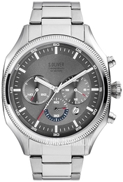 S.Oliver Other Szary/Stal Ø44 mm SO-3863-MC