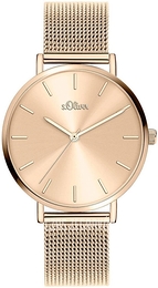 S.Oliver Other Zloty/Stal w kolorze różowego złota Ø36 mm SO-3908-MQ