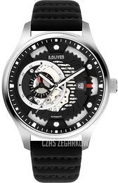 S.Oliver Classic Czarny/Skóra Ø48 mm SO-3941-LA