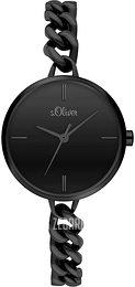 S.Oliver Classic Czarny/Stal Ø30 mm SO-3988-MQ