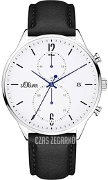 S.Oliver Other Biały/Skóra Ø42 mm SO-4126-LC