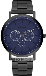 S.Oliver Other Niebieski/Stal Ø43 mm SO-4130-MM