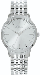 S.Oliver Classic Srebrny/Tytan Ø34 mm SO-4216-MQT