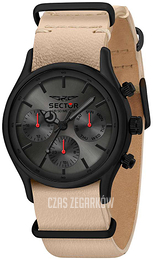 Sector Szary/Skóra Ø43 mm R3251517006