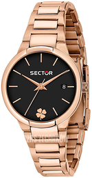 Sector 665 Czarny/Stal w kolorze różowego złota Ø38 mm R3253524503