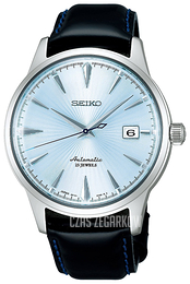 Seiko Srebrny/Skóra Ø40 mm SARB065