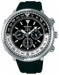 Seiko Chronograph Czarny/Guma Ø50 mm Sbdl021