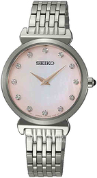 Seiko Discover More Biały/Stal Ø29.6 mm SFQ803P1