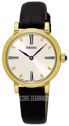 Seiko Dress Ladies Biały/Skóra Ø29 mm SFQ814P2
