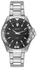 Seiko Czarny/Stal Ø38 mm SGEB75
