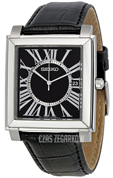 Seiko Czarny/Skóra Ø36 mm SGEE15P1