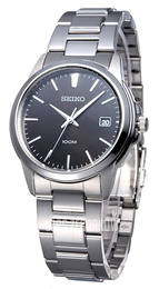 Seiko Dress Czarny/Stal Ø44 mm SGEF51