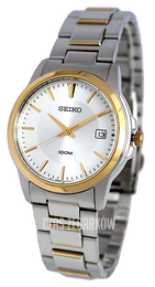 Seiko Dress Srebrny/Stal w odcieniu złota Ø44 mm SGEF54