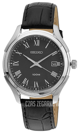 Seiko Szary/Skóra Ø38 mm SGEF73P1