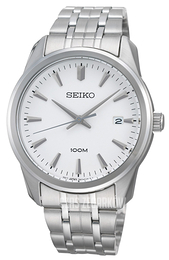 Seiko Dress Biały/Stal Ø39 mm SGEF99P1
