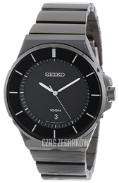 Seiko Dress Czarny/Stal Ø42 mm SGEG21
