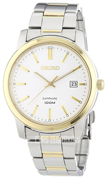 Seiko Dress Biały/Stal w odcieniu złota Ø41 mm SGEH06P1