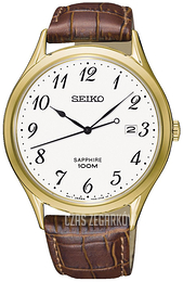 Seiko Dress Biały/Skóra Ø40 mm SGEH78P1