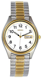 Seiko Biały/Stal w odcieniu złota SGF544