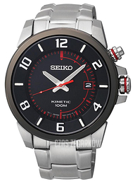 Seiko Dress Czarny/Stal Ø42 mm SKA553