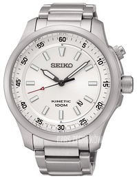 Seiko Kinetic Srebrny/Stal Ø44 mm SKA683P1