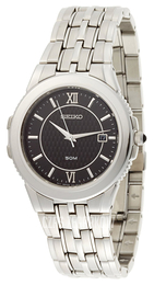 Seiko Czarny/Stal Ø37 mm SKK637