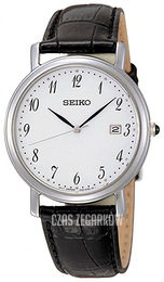 Seiko Dress Ladies Biały/Skóra Ø34 mm SKK647